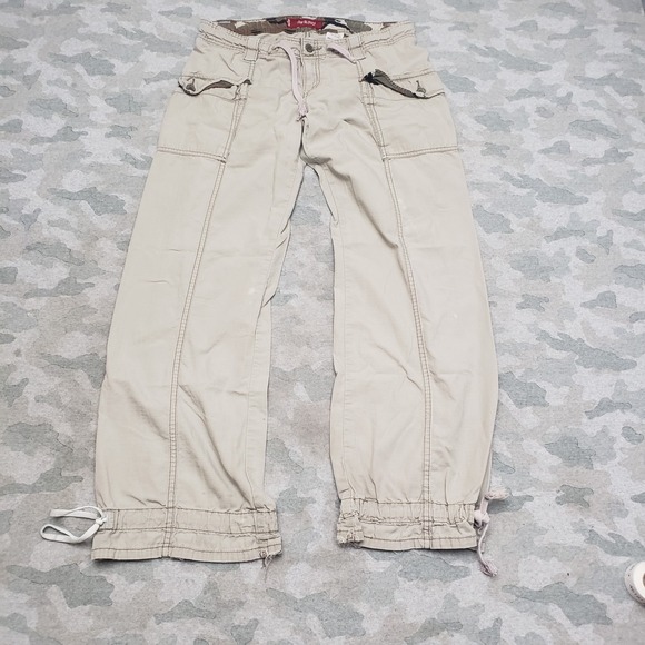Levi's Pants - Vintage Levis Pants Womens Large Tan Low Slouch Cargo Pockets Y2K